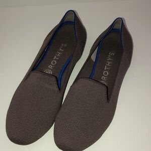 Rothy's Taupe and Blue Loafers
